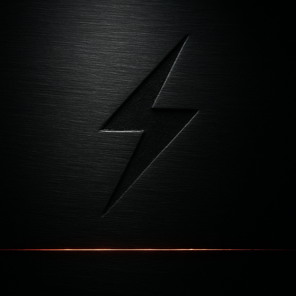Brushed black QWAIK steel panel